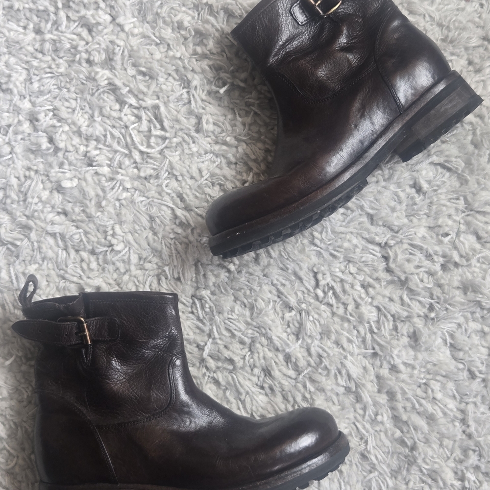 Brown Leather Ankle Boots